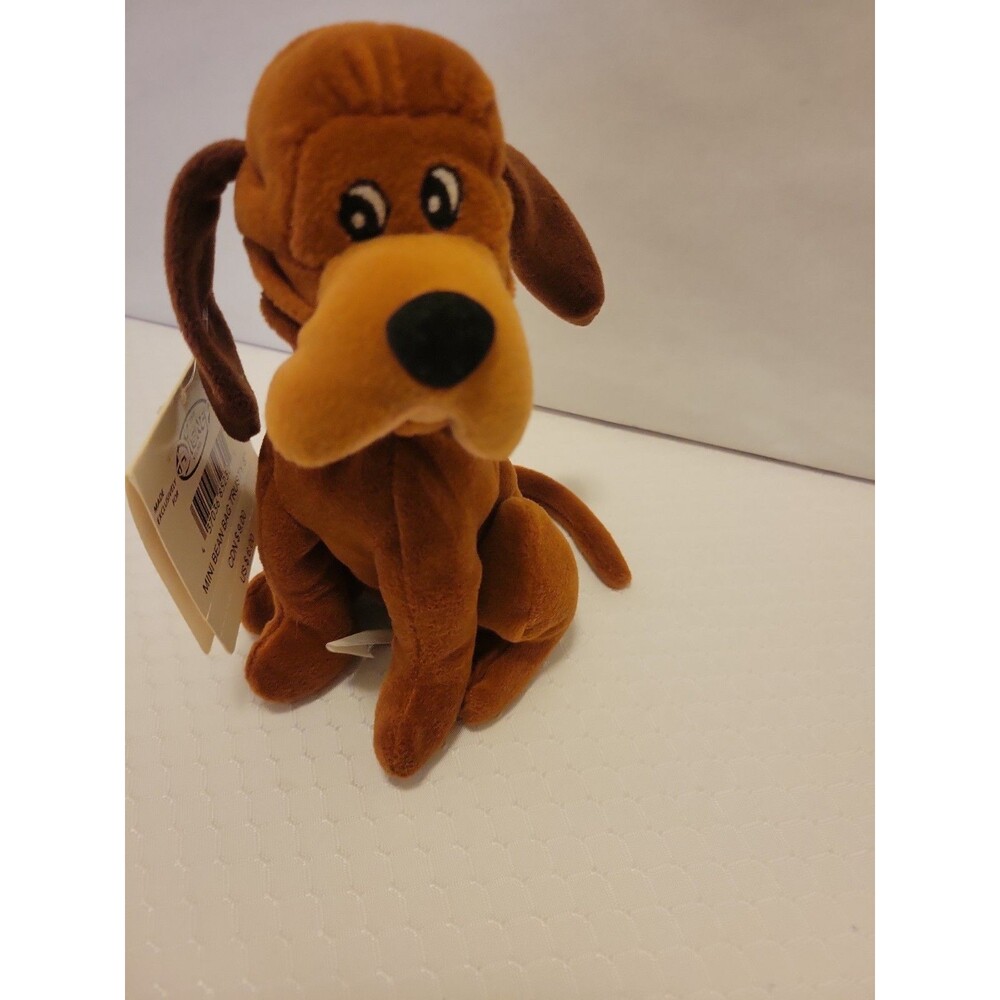 Disney Store Trusty The Dog 8" Mini Bean Bag Soft Plush New
